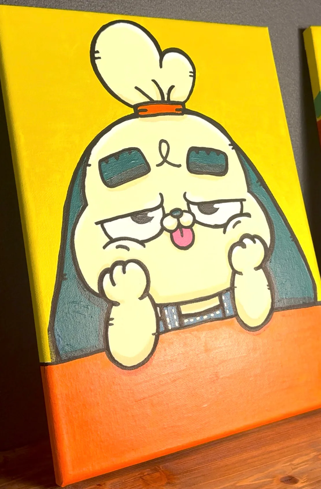 アクリル絵の具でお絵かき